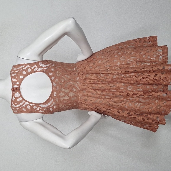 Plenty by Tracy Reese Coral Mariposa Romantic Coquette Lace Mini Dress Size 0P - Picture 8 of 15